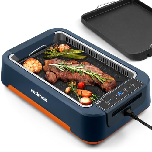 CUSIMAX 1500W Smokeless Grill & Griddle