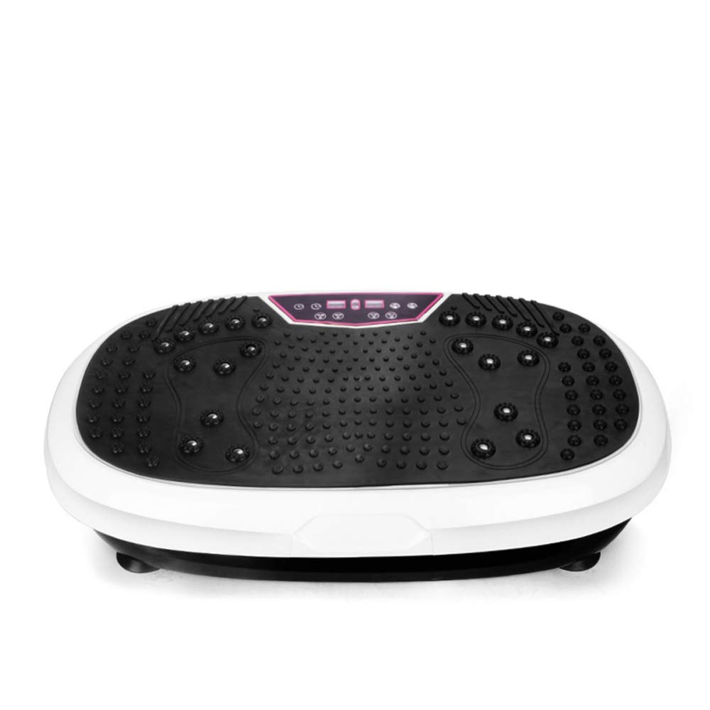 3D Fitness Pedane Vibranti, Allenarsi Macchine A Piattaforma Vibrante Crazy Fit Massage Esercizio Machine,White