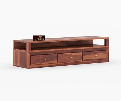 Craft King Sheesham Wood Wardrobe for Bedroom | Wooden Door Clothes Cupboard | Solid Wood Almirah with Drawers & Multiple Shelves Storage (Design 3)