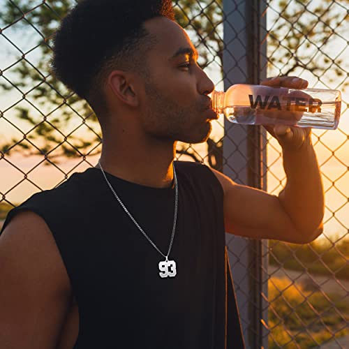 Lifequeen 7 Jersey Number Necklace For Athletes Boys 18K Gold Plated Number Chain With Name Sports Soccer Football Basketball Baseball For Men Girls Women #TOP5