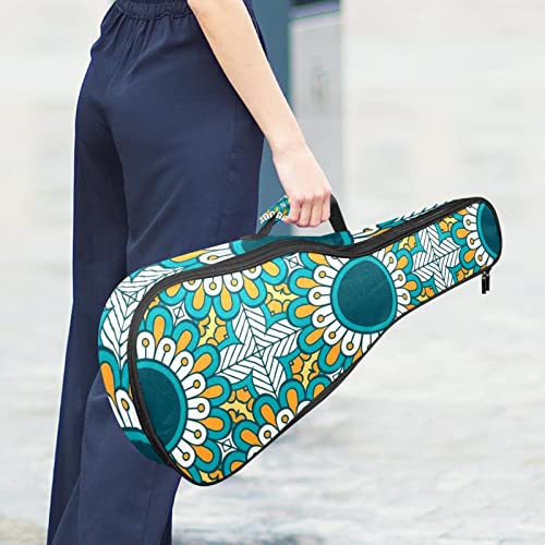 Sac ukulélé ténor et soprano vert psychédélique housse imperméable - 6