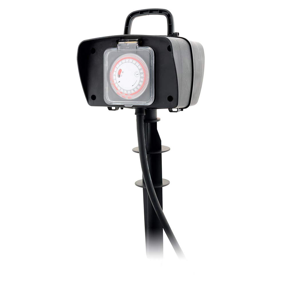 Zenitech -Pole 2 gniazda 2P+T kabel H07RN-F 3G1,5mm² IP44 + programista - Zenitech