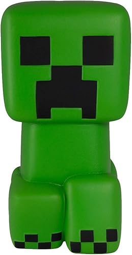 Minecraft Classic Green Creeper Mega SquishMe - Juguete antiestrés de espuma perfumada de 6 pulgadas