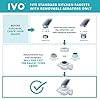 IVO Tap Water Filter System for Standard Faucets – 4-Stages with NSF-Approved Microfiltration Technology – Removes Chlorine, Rust, Sediments and Microscopic Contaminants – Retains Healthy Minerals