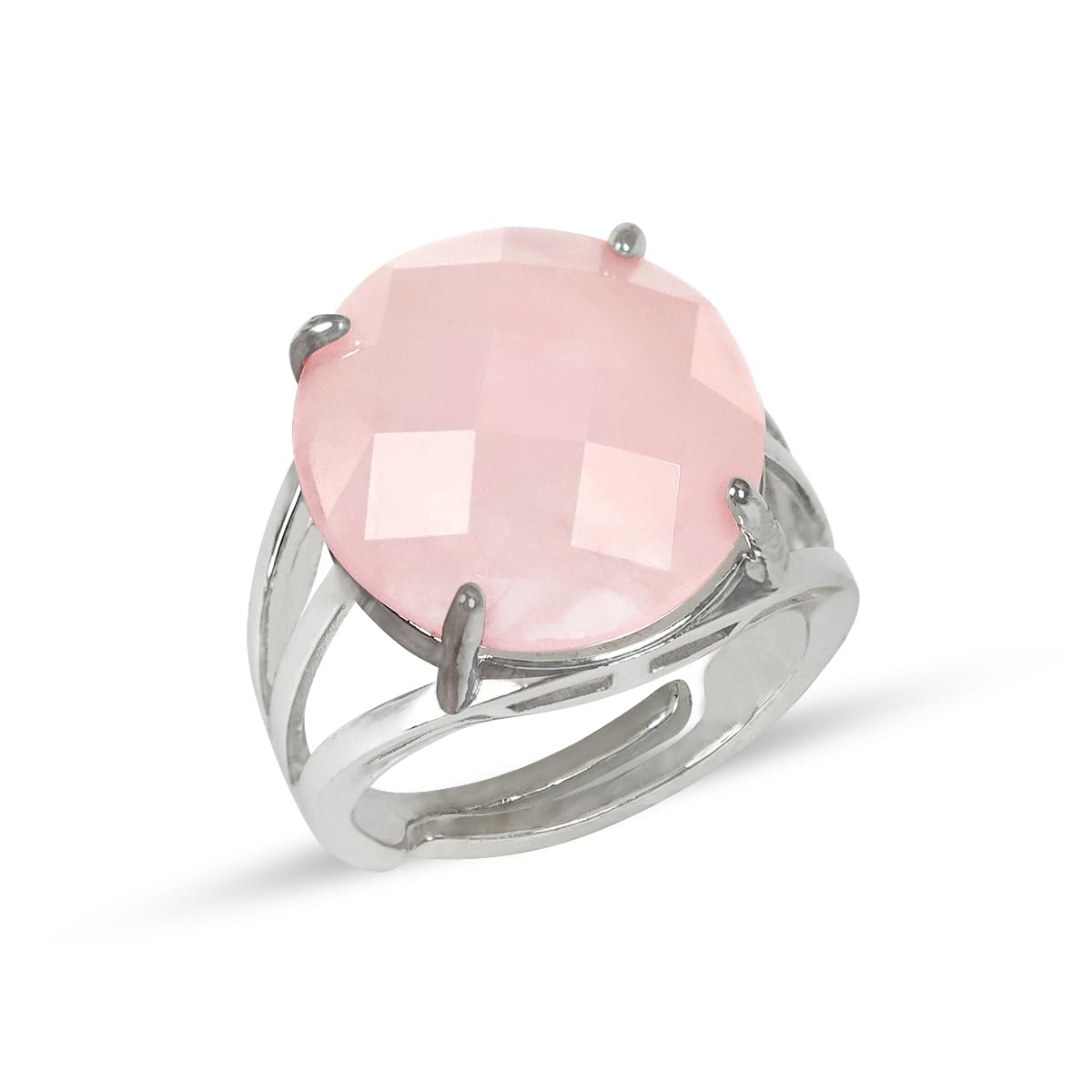 Reiki Crystal Products Adjustable Rose Quartz Gemstone Ring for Unisex Stone | Charged by Reiki Grandmaster & Vastu Expert (B0CGF1JRR6) Amazon Price History, Amazon Price Tracker