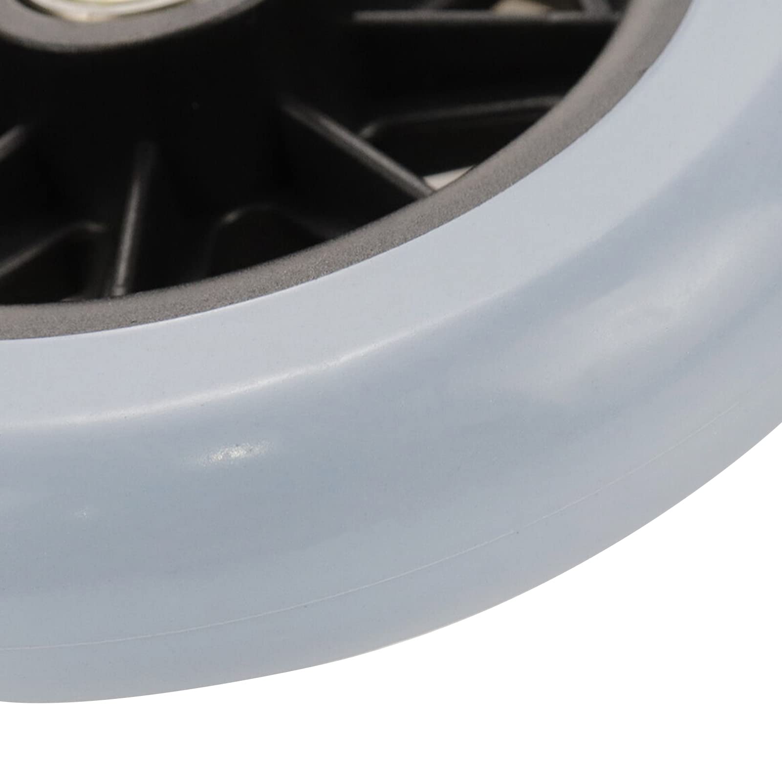 Wealrit 2 Pack Replacement Wheels for Wheelchairs - 5 Inch (Gray) — Amazon image 4