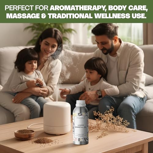 Image of VedaOils Ajwain Essential Oil 100ml | 100% Pure & Natural Ajwain Oil for Aromatherapy, Massage & Home Fragrance | Ideal for Diffusers, DIY Beauty & Wellness Uses