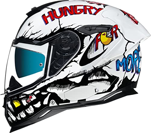 NEXX SX.100R Hungry Miles Casque (White,M (57/58))