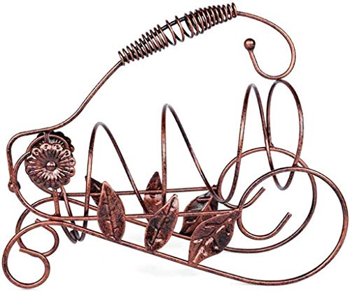 Soporte para botellas de vino moderno de hierro 27x22.5 cm miniatura 3