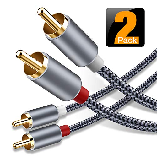 RCA Cable, Oldboytech 2-Male to 2-Male RCA Audio Stereo Subwoofer Cable [Hi-Fi Sound]