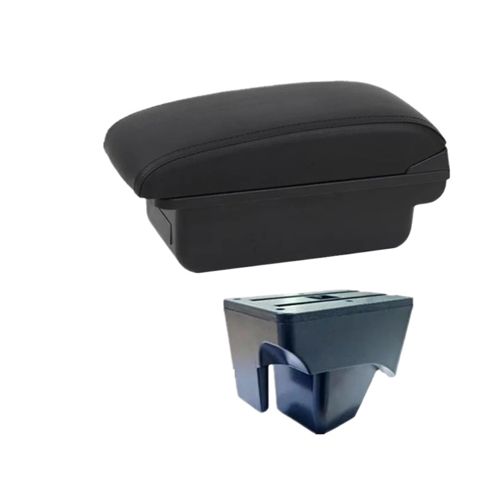 UMDJJU For VW For TERA 2025 Armrest Box Car Storage With USB Accessories Car Centre Console Armrest Box(A1 black line No USB)