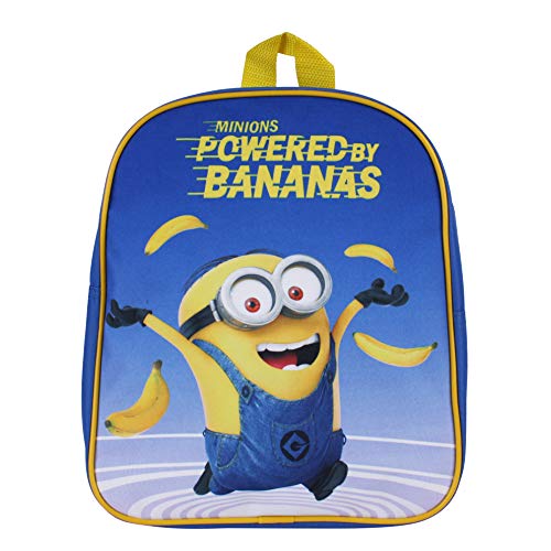 Minions Powered by Bananas Mochila Infantil 31 Centimeters 7 Azul  Blue