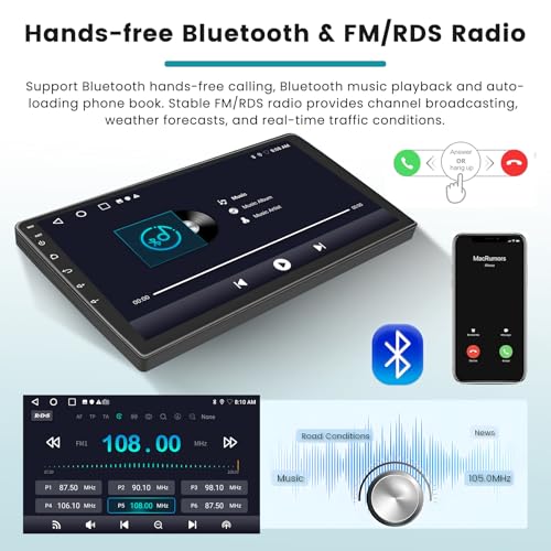 Autoradio GPS Android 15 pour Toyota RAV4 2008 2009 2010 Hikity - 7
