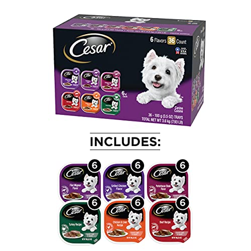 CESAR Wet Dog Food Classic Loaf in Sauce Grilled Chicken, Filet Mignon, Porterhouse Steak, Beef, Chicken & Liver and… - Image 3