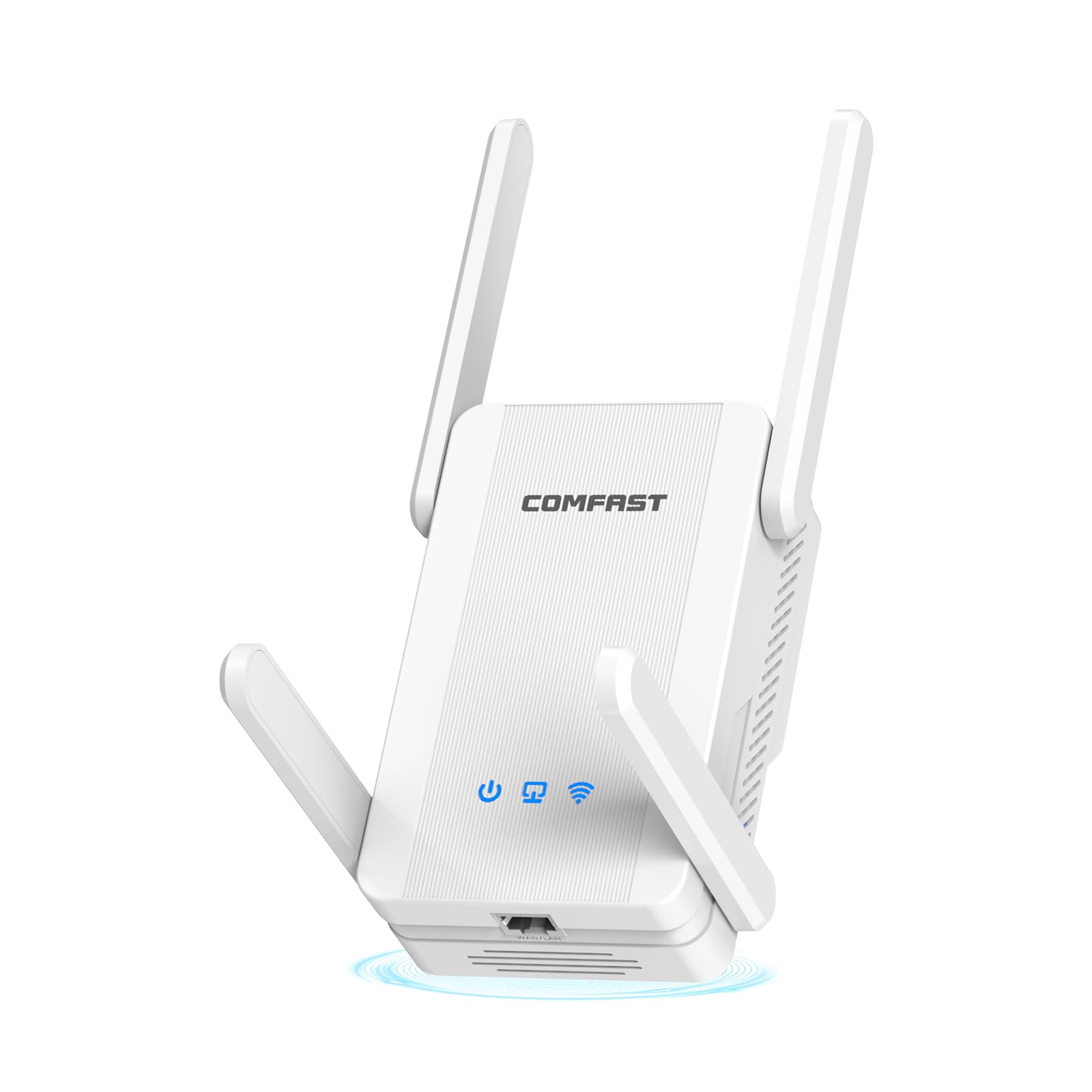 COMFAST AX2700Mbps Amplificador Señal WiFi, Repetidor WiFi 6, Extensor WiFi, Doble Banda 5G/2.4G con 4 Antenas, 3 Modos, Botón WPS, MU-MIMO, WPA3, Puerto Gigabit LAN, Compatibile con los Routers