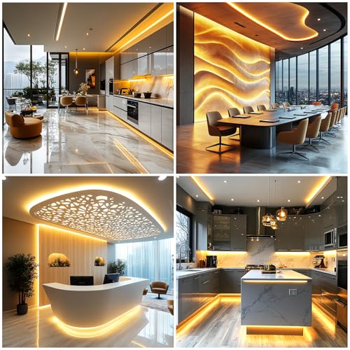 Image of LED Strip Lights 24V COB Warm 3000K 16.4ft /5M (No Power Supply)