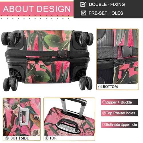 Luggage Covers For Suitcase Tsa Approved,Suitcase Cover Protector Fit 26-28 Inch Luggage,Washable Elastic Stretchy Anti-scratch