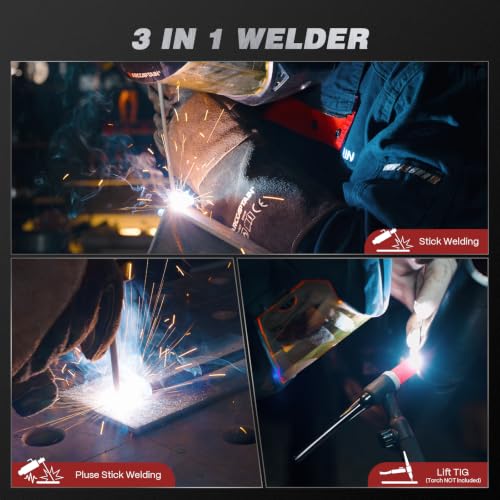 Image of ARCCAPTAIN 205A Pulse Stick Welder, ARC /Lift TIG Welding Machine 10PCS Rods