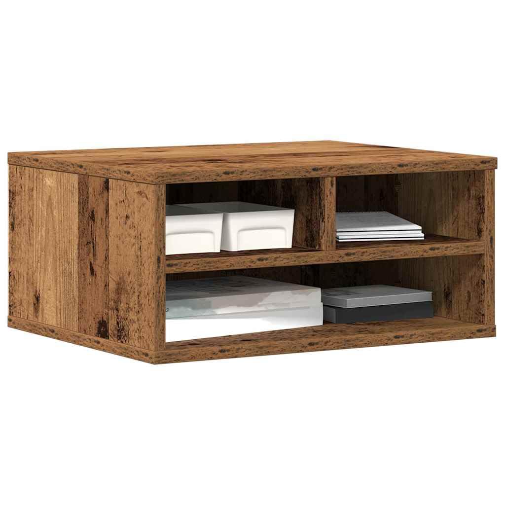 vidaXL Printer Stand Old Wood 49 x 40 x 22.5 cm Engineered Wood