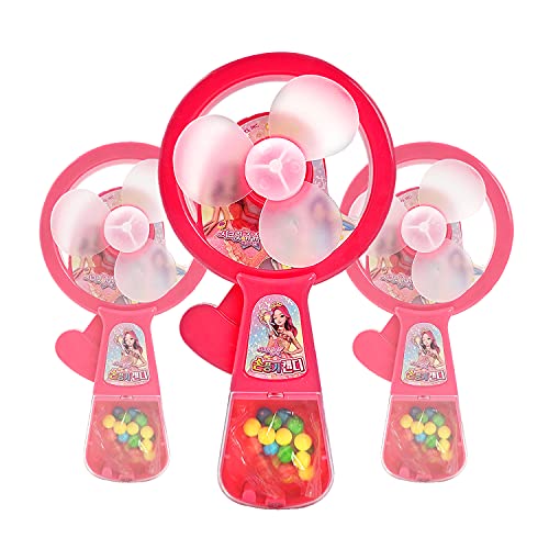 TREE FARM Secret Joujou Handheld Candy Fan 6-Count | Fan Candy Bulk | Candy Wands | Candy Party Favors | Summer Candy for Party | Princess Candy Gifts | Candy for Girls | Candy Dispenser