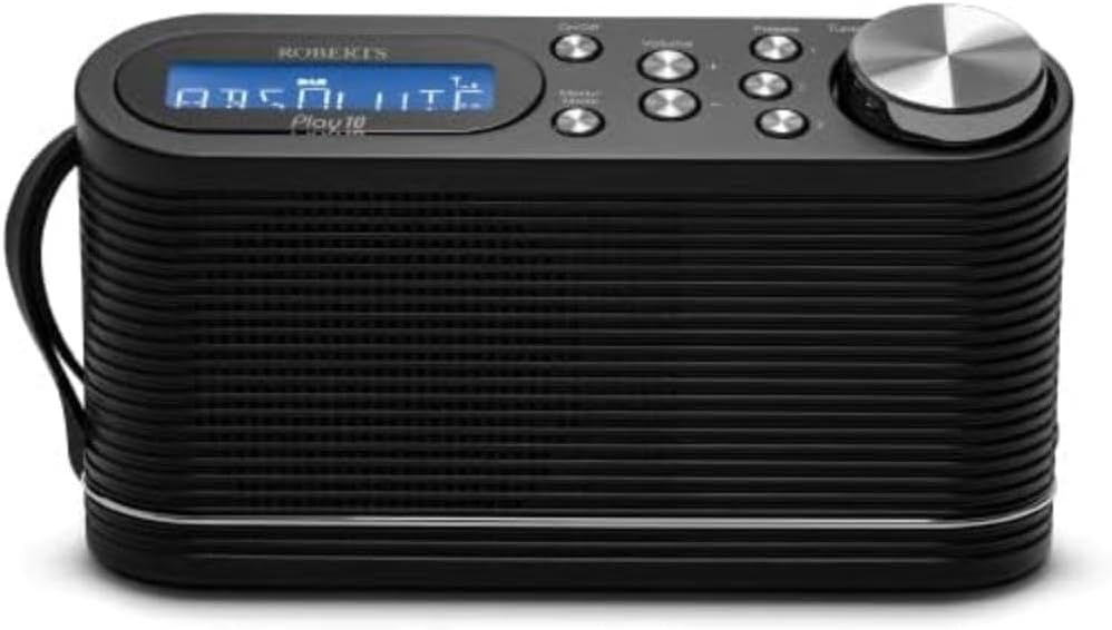 Play10 DAB/DAB+/FM Digital Radio with Simple Presets - Black