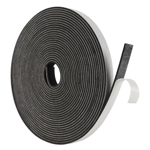 FYting Dichtungsband Selbstklebend,Türdichtung 15mm(B) x3 mm(D) x10M(L) Fensterdichtung Schaumstoff Klebeband für Tür Fenster Stoßschutz...