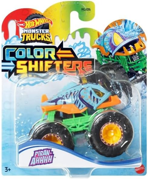 Hot Wheels Monster Trucks Color Shifters Piran-Ahhhh 2024