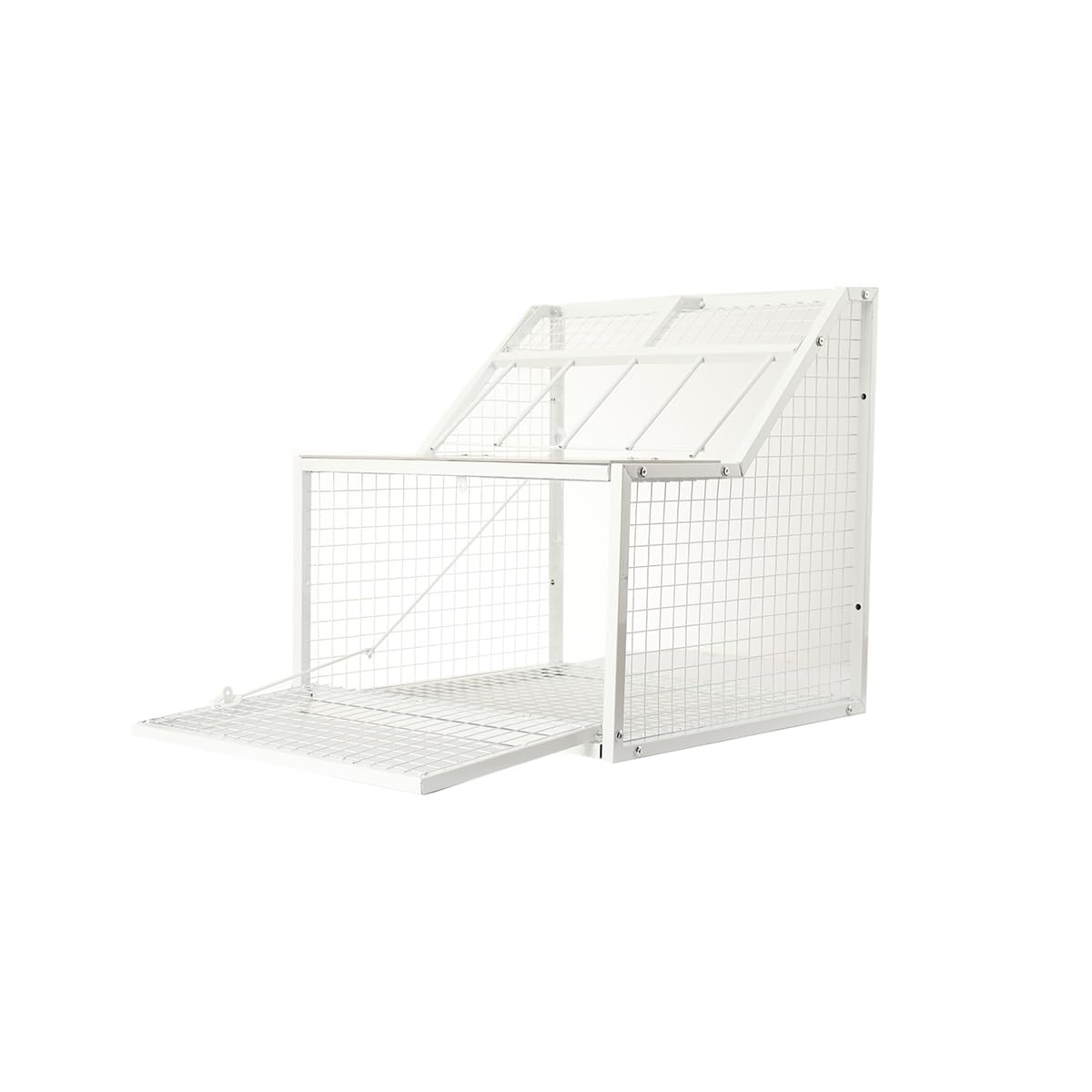 Vogelkäfig Taubenkäfig Aus Metall Vogelvoliere Mit 4 Einlässe Und Abnehmbar Fallen-Tür Portable Brutkäfig Für Taube, Papageien, Sittiche Und Andere Vögel - 50 X 47 X 50 cm