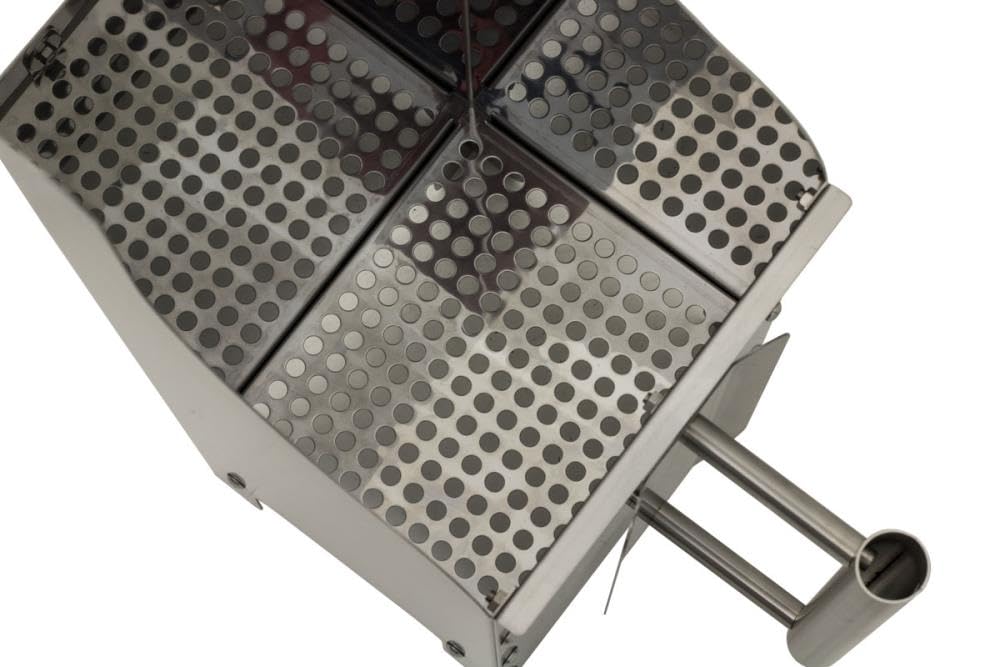 Schickling Edelstahl Anzündkamin - Langlebig - Made in Germany - Direkt vom Hersteller - Kohleanzünder - Füllmenge ca. 2,5kg - Eigengewicht 3,5kg