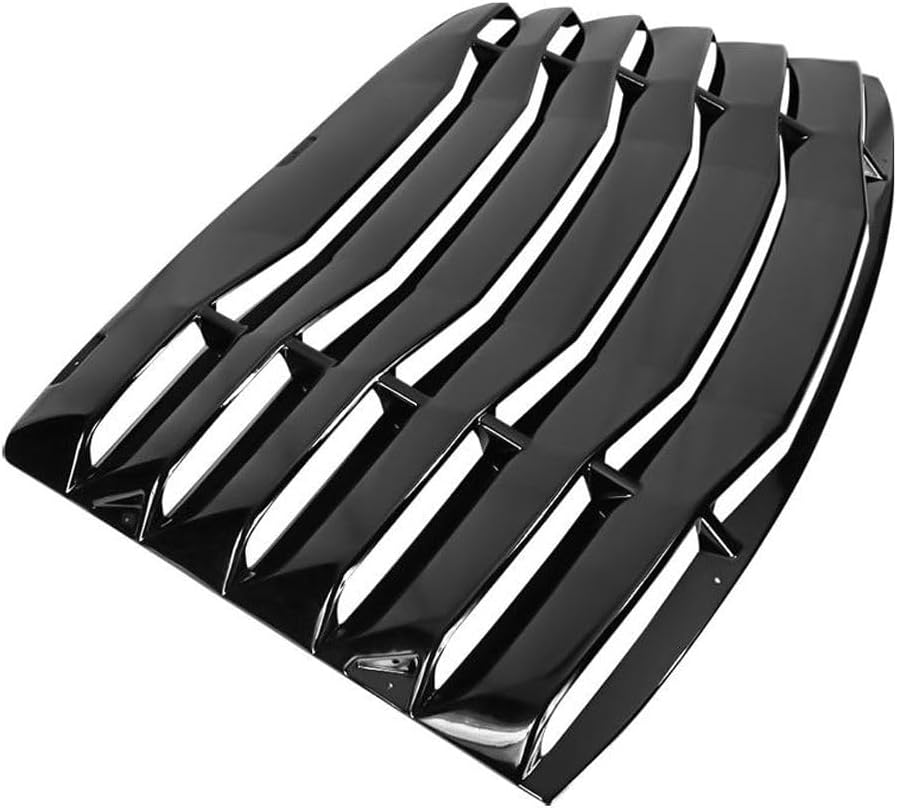 for Ford for Mustang 1999-2004 2Dr Gloss Black Rear Window Louver Sun Shade Cover 1pc Painted - -Wdlr
