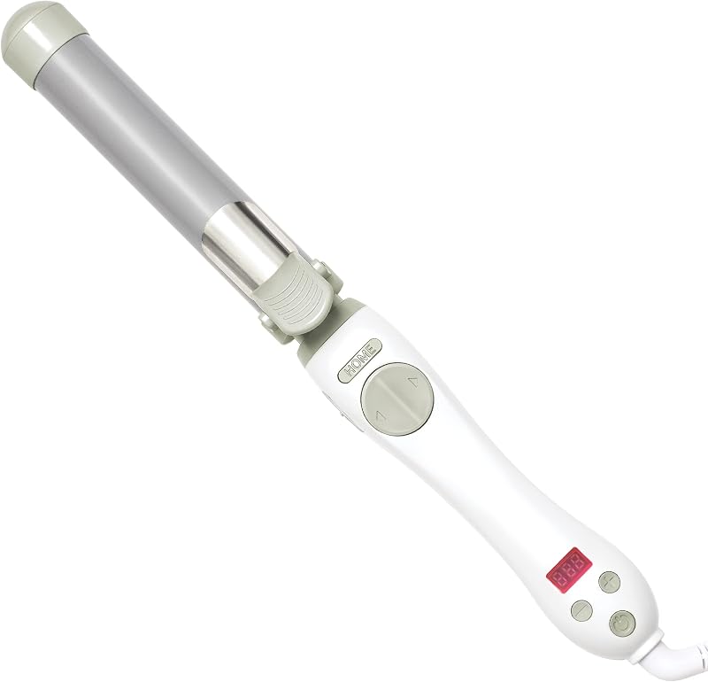 S1.25 Rotating Curling Iron - Larger Barrel Size for Medium-to-Long Hair! | Auto-Shut Off, Home Button, Travel-Friendly