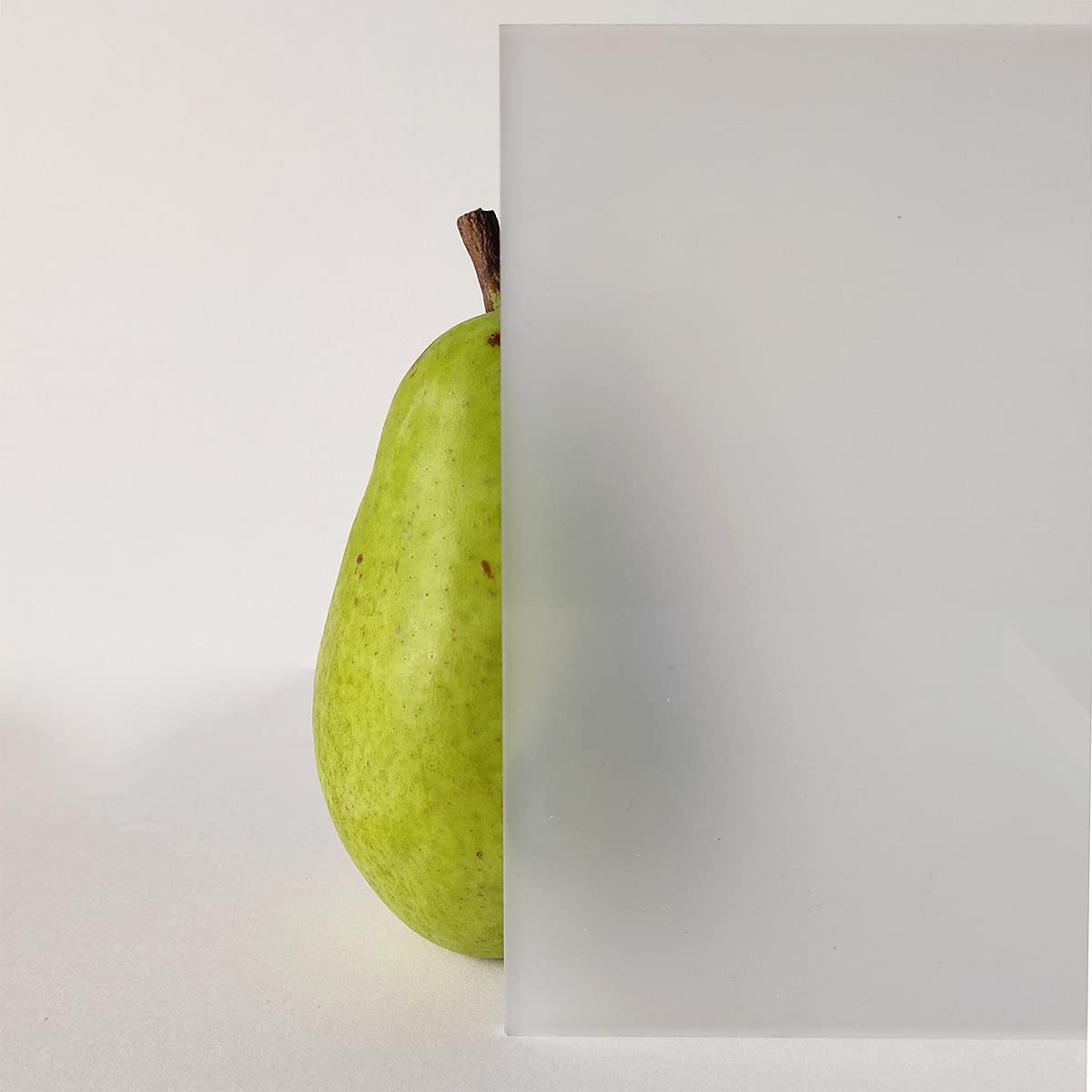 Acrylglas GS PMMA Weiß Satiniert Milchglas Opal Frost-Look Zuschnitt Scheibe Größe Wählbar (3 mm, 400 x 600 mm)