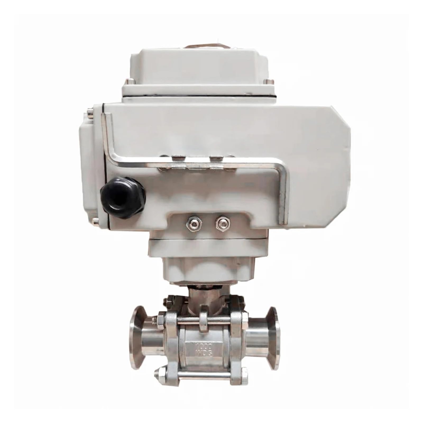 Vanne connectée inox 1/2 pour motoriser la fermeture automatique de tuyauterie 220V CA