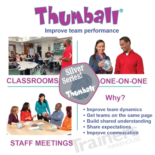 Image of Trainers Warehouse 6 inch Thumball Collection, 32 Prompts for Conversation, Team Building, Relationship and Training