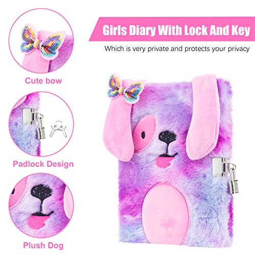Codace Girls Diary Lock Key Journal Diaries Kids Cute Padlock Notebook Locking Writing Secret Drawing Colourful Teen Birthday Gift #TOP1