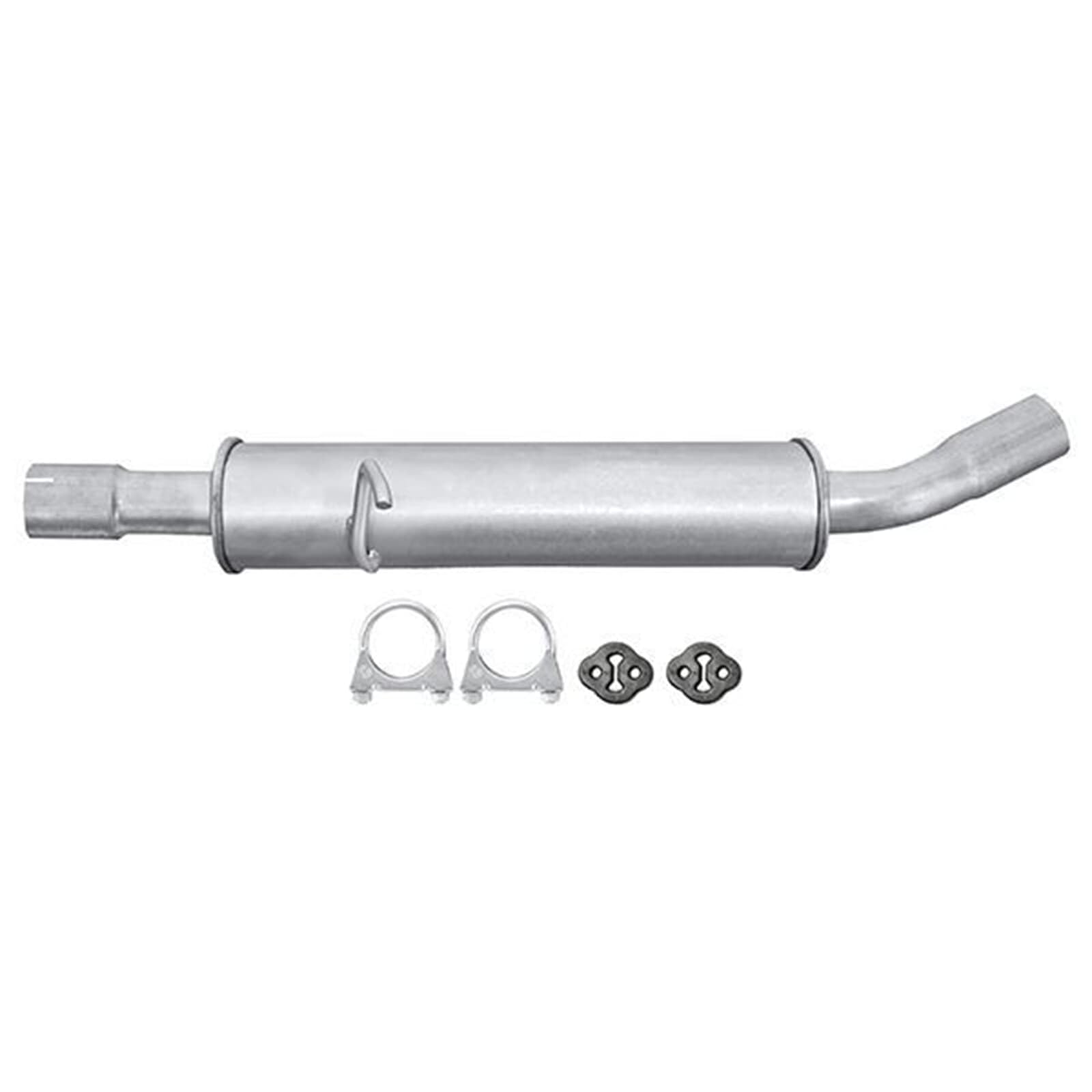 HELLA 8LB 366 021-761 Tłumik przedni - Easy2Fit® Kit - z przodu - jednoczęściowy - Komplet z elementami do montażu - dla m. in. MERCEDES-BENZ A-CLASS (W169)