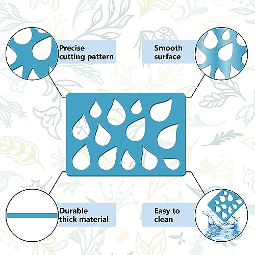 GORGECRAFT 2 Styles Jewelry Design Template Teardrop Earring Templates Reusable Drop Acrylic Cutting Stencil for Bracelets Earrings Jewelry Making Diy Crafts Scrapbooking Art Painting 3.5 x 5.1 - Image 4