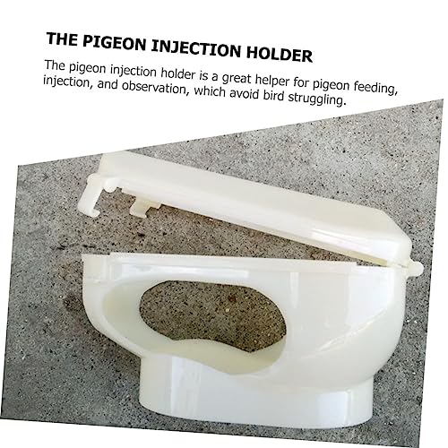 Milisten Tauben Injektionshalter Kunststoff Pigeon Fixer Holder Medizinische Fixierung Vogel Zubehör zur Medikamentengabe und Beobachtung für Züchter