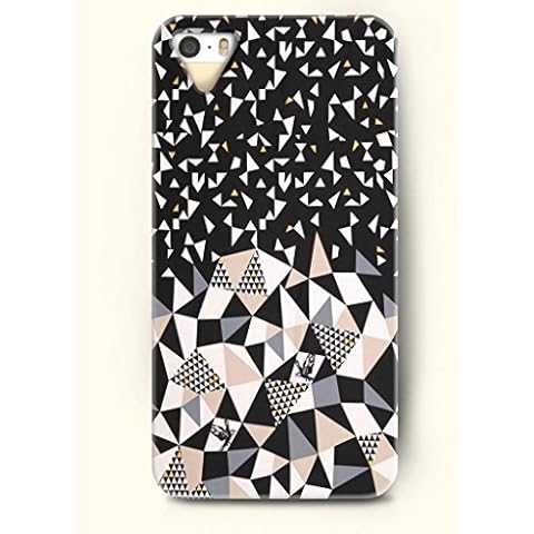 Phone Case For iPhone 5 5S Broken Pieces Falling Down On A Mountain - Hard Back Plastic Case / Geometric Pattern / OOFIT Authentic Cover