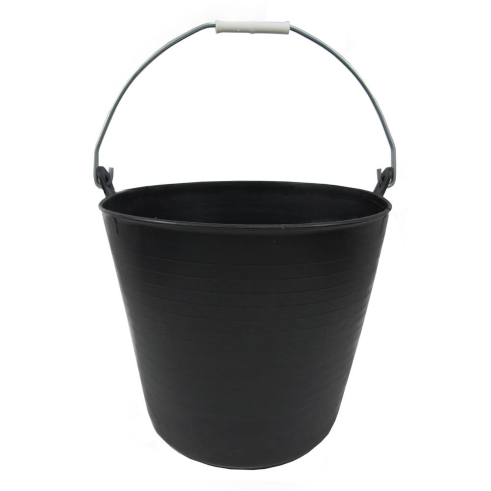 Black Plastic Basket One Handle 22 Litres