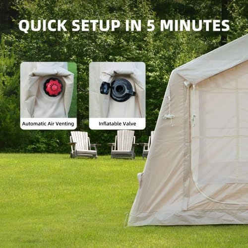 Carpa Inflable para Camping para 4-6 Personas, 4 Estaciones miniatura 6