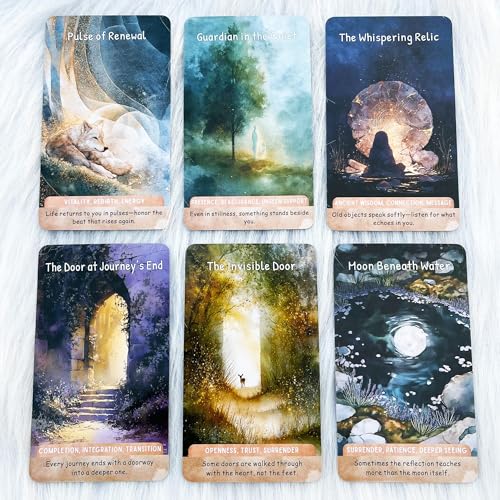 Image of Oracle Cards Deck 54 Cards, Gateway & Threshold Oracle Cards for Awakening, Life Transitions, Spiritual Guidance, Intuition, Shadow Work and Personal Growth