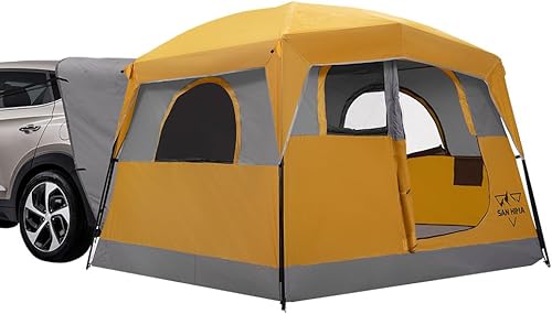 SanHima - Tienda de campaña SUV para camping con lluvia, diseño de 2 puertas, impermeable, PU3000 mm, doble capa, para camioneta Jeep CUV modelo Y,
