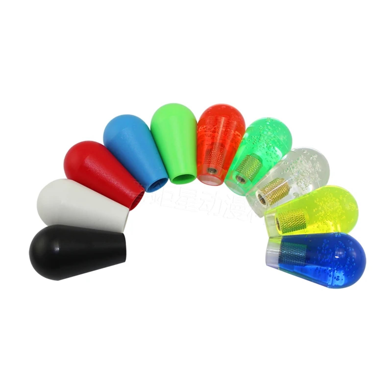 Manopola Di Ricambio for Maniglia Joystick Da 16 Pezzi | Tappo in plastica stile palla superiore a pipistrello(Clear Green)