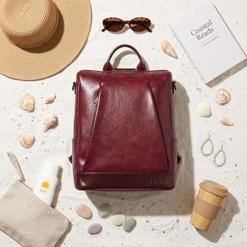 Image of VISMIINTREND Backpack Bags for Women | Rakhi Gift for Sister | Vegan Leather Laptop Bag for Women Office, Backpack for College, Daily Travel Bagpack - Rakshabandhan Gift For Sister
