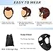 Forzacx Anti Snore Chin Strap - Breathable Chin Strap Snoring Solution, Effectively Reduce Snoring, Non-Stick Hair, Don't Fade - Black