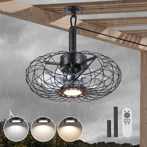 Black-Outdoor-Ceiling-Fans-with-LED-Light-15-Waterproof-Gazebo-Fan-Plug-in-Caged-Industrial-Fandelier-Ceiling-Fan-with-Remote-6-Speeds-Adjustable-Height-Fan-for-Bedroom-Living-Room-Pergola Black Outdoor Ceiling Fans with LED Light 15 Waterproof Gazebo Fan Plug in Caged Industrial Fandelier Ceiling Fan with Remote 6 Speeds Adjustable Height Fan for Bedroom Living Room Pergola