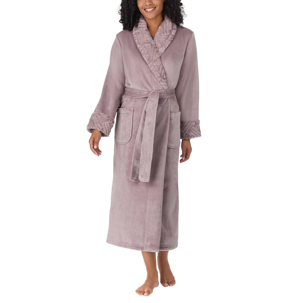Carole Hochman Women's Shawl Collar Plush Robe