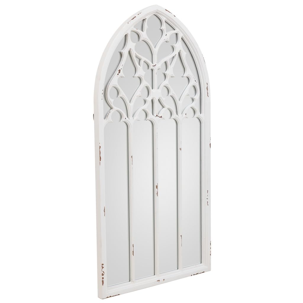 WANDERLUST DECO Espejo de Madera Blanco 40x2.7x80