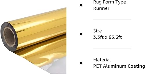 Miniatura 8 de ANMINY Alfombra decorativa reflectante brillante de 3.3 x 65.6 pies, para pasillo de pasillo, doble cara, para decoración romántica, boda,